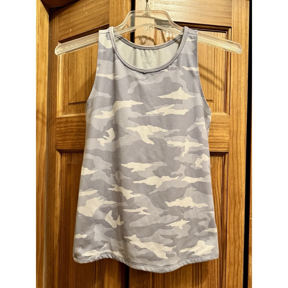 Athleta Girl Camo Athletic Workout Tank‎ Top Size Xxl